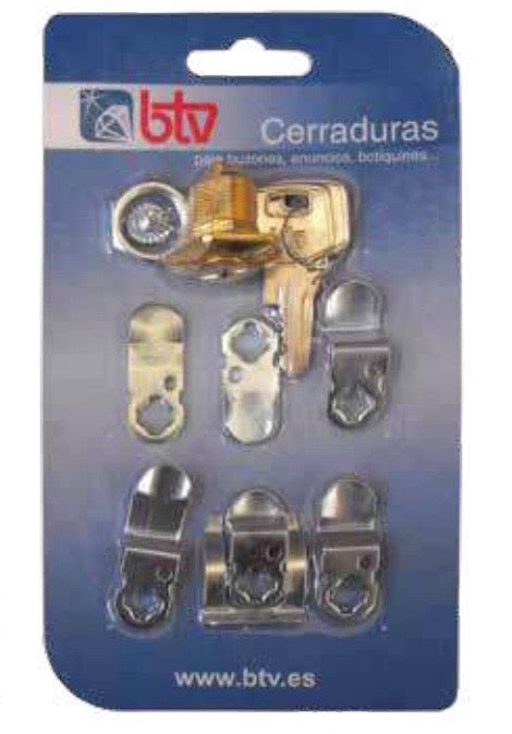 Blister Cerradura BTV rombo dorado